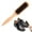 ^Khaki(1pc), variant on 1Pc Slick Back Hair Brush for Smoothing Ponytail,Soft Bristle Styling Edge Control Brush for Sleek Hair,Wooden Rat Tail Pointed Handle for Hair,Hair Brush for Men Women,For Sleek Ponytail Bun