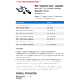 thumbnail image 2 of Water Temperature Sensor - Compatible with 1982 - 1990 Chevy Celebrity 1983 1984 1985 1986 1987 1988 1989, 2 of 2