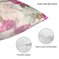 thumbnail image 5 of YFYANG Square Decorative Throw Pillow Case (Without Pillow Insert), Vintage Rose Pattern Bedroom Sofa Car Cushion Cover, 26"x26", 5 of 9