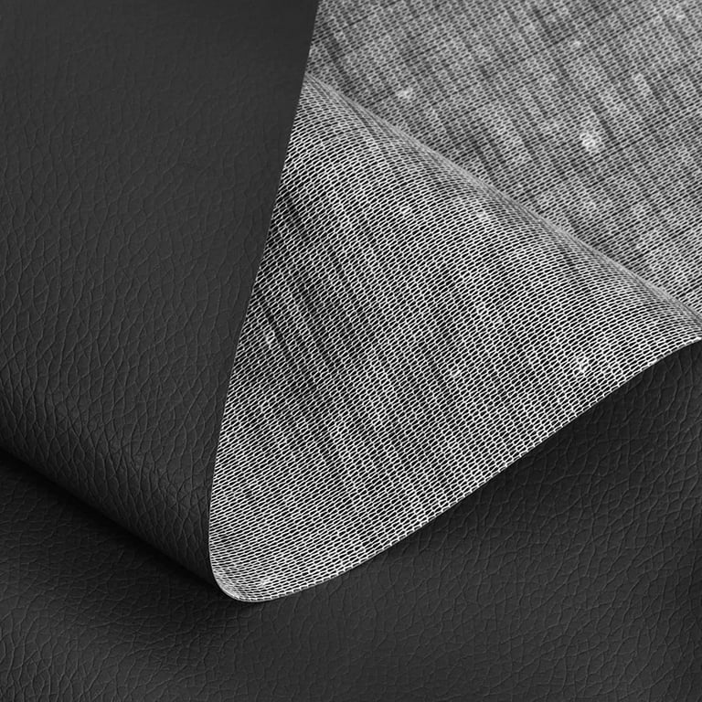 car element Black Faux Leather Fabric - 96in×54in Synthetic Imitation  Leather Sheets 0.5mm Thick Vinyl Marine Weatherproof Material for  Upholstery