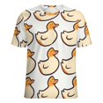 thumbnail image 5 of Fun And Playful Duck Women's T-Shirt Short Sleeve T Shirts Tops Tee Ladies Loose T, 5 of 6