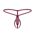 thumbnail image 3 of Thin Strap Men S G-String Lightweight Sexy Hollow Out Micro Thong Comfort Low Waist Solid Bikini Underwear, 3 of 5