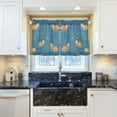 thumbnail image 5 of Yayeee Kitchen Curtains Tier Pair Light Filtering 27"x36" Rod Pocket Short Cafe Window Panel, Capybaras Swimming, 5 of 7