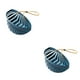 thumbnail image 2 of Inteprter Escurridor de esponja para fregadero en forma de concha, cesta de cocina con almacenamiento de cuerda, soporte para herramientas de Azul 2Conjunto, 2 of 6