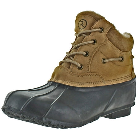 - Revenant-4 Men's Duck Toe Snow Boots Winter Cold Weather Sherpa Lined Waterproof
