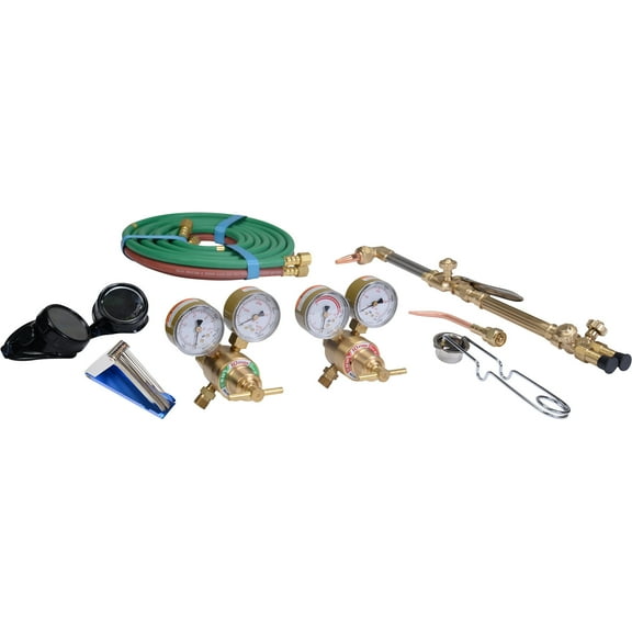 Klutch Medium-Duty Cutting and Welding Outfit with Tote, Oxyacetylene Victor-Style, 11-Piece Set