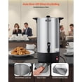 thumbnail image 7 of Commercial Coffee Urn, 100 Cup 15 L Hot Beverage Dispenser with Dripless Faucet, Quick-Brewing Stainless Steel Large Commercial Coffee Maker, for Catering, Business, Party, Church & Restaurant, 7 of 7