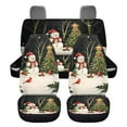 thumbnail image 6 of Jeiento Xmas Car Seat Covers Full Set for Women Men Stretchy Auto Bucket Seat Cover Christmas Tree Back Seat Cover Snowman Car Seat Protector Accessory Fit for Most Vehicles, 6 of 7
