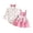 O10-Pink, variant on Ulitacool Girl Outfits Long Sleeve Crewneck Graphic Prints T Shirts Suspender Skirts Fashion Toddler Clothing 12-18 Months Red