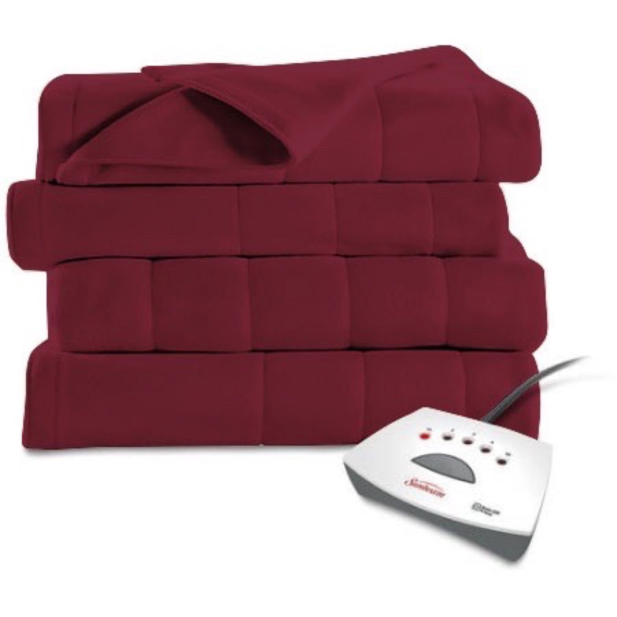 Sunbeam Electric Heated Fleece Channeled Blanket