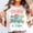 02, variant on 100% Cotton Funny pickleball sayings design Retro Paddle Court T-Shirt Women's Graphic Tee Casual Tops