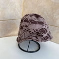 thumbnail image 4 of CoCopeanut Cotton Fisherman Cap Soft Aluminum Retro Style Bucket Hat Women's Panama Hole Style Four Seasons Solid Outing Basin Hat Present, 4 of 6