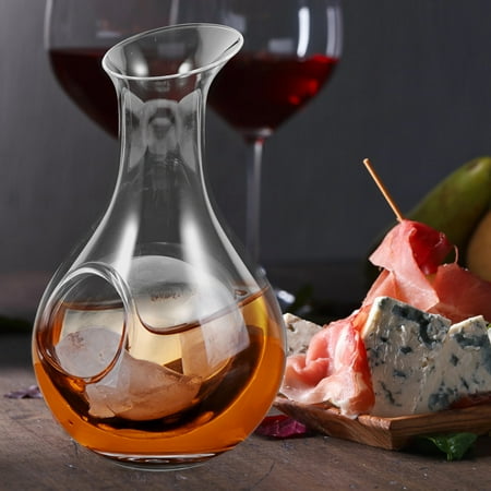 

Foxnovo 385ml Japanese Style Ice Wine Bottle Creative Glass Decanter Wine Pourer