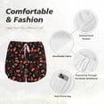 thumbnail image 4 of Salouo BBQ Print Women's 2 in 1 Running Shorts Double-Layer Shorts Athletic Workout Gym Yoga Shorts Running Shorts for Women-X-Large, 4 of 7
