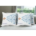thumbnail image 6 of Ambesonne Saying Throw Pillow Cover 4 Pack, Think Differently Words, 18", Orange Blue, 6 of 7