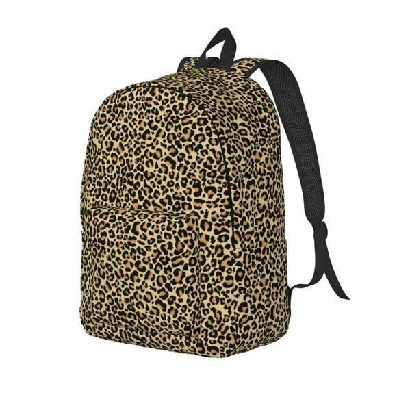 Saiise Leopard2 Print Laptop Backpack - Adjustable Shoulder Straps, Water-Resistant, Large Capacity, Stylish Design, Unisex for School, Office, Travel-Medium
