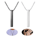 thumbnail image 1 of 2pz Collar Xtellar  Acero Inoxidable Dije Rectangular, 1 of 3
