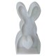 thumbnail image 1 of Moldes para velas con forma de conejo molde portátil con forma de conejo para hacer jabón de cera de vela 2 uds., 1 of 5