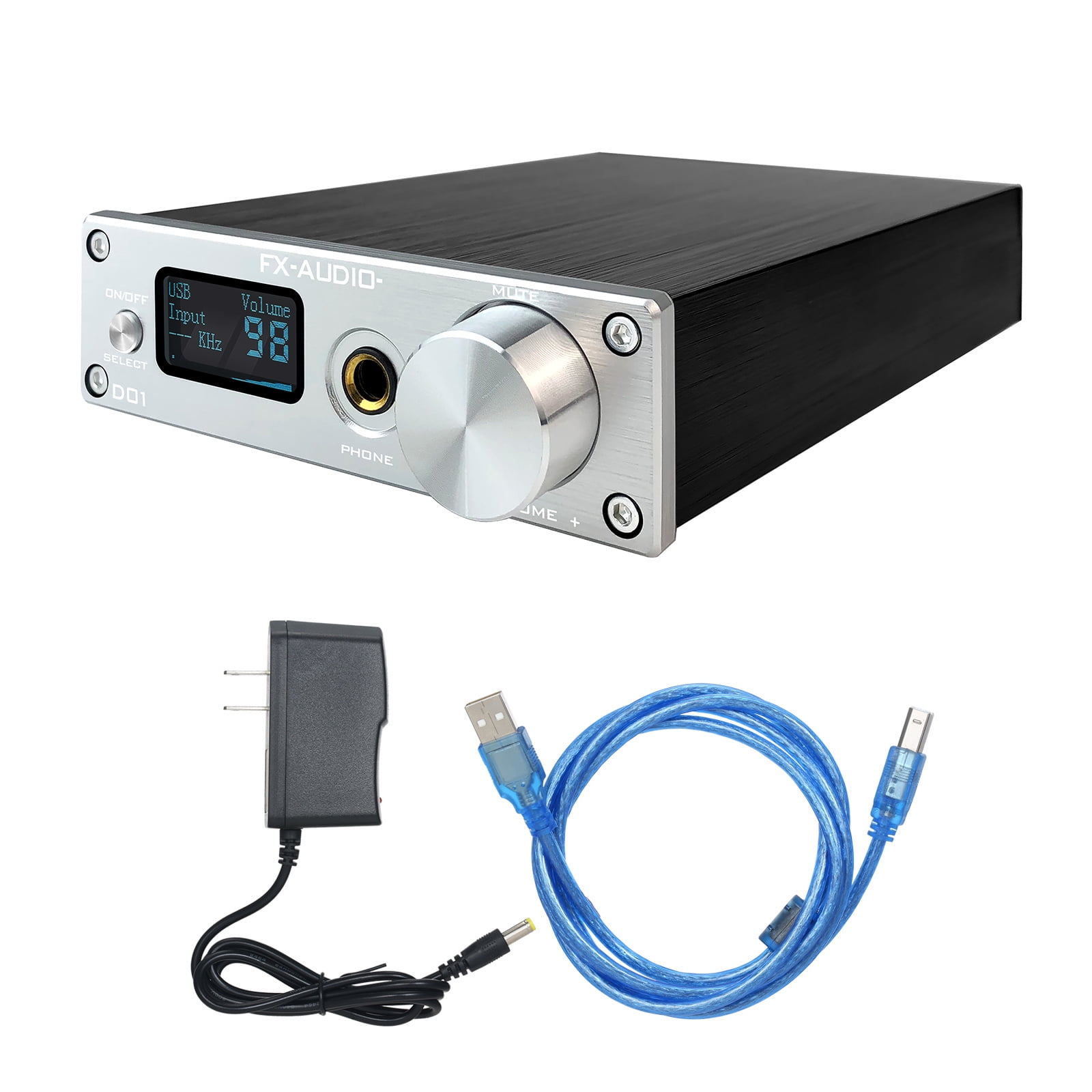 FXAUDIO D01 DAC AMP Bluetooth 5.0 DAC Digital to Analog Converter Headphone Amplifier Audio