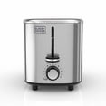 thumbnail image 4 of BLACK+DECKER Tostadora de 2 Rebanadas, Acero Inoxidable con 7 Ajustes de Tono Tostado, 4 of 5