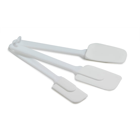 Norpro Plastic Spatula Set, 3 Piece, White