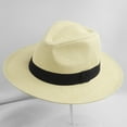 thumbnail image 2 of Panama Hats for Women Panama Hats For Women Unisex Summer Beach Sun Hat Wide Brim Cap 50+ Yellow, 2 of 6