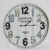 MDR Trading Inc. FP-MIN-355 Kensington Station London With Multi Colored Numbers Wall Clock