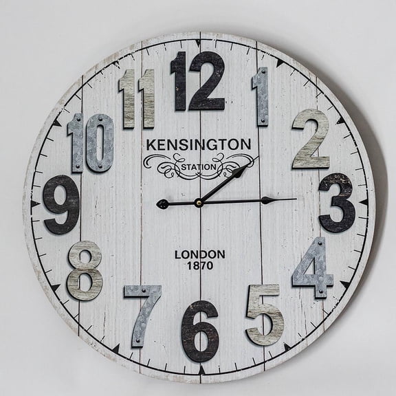 MDR Trading Inc. FP-MIN-355 Kensington Station London With Multi Colored Numbers Wall Clock