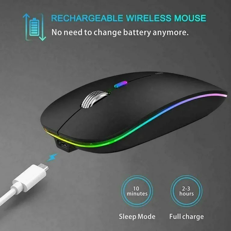 INNOTECH SC Bluetooth Rechargeable Wireless Mouse, Compatible with