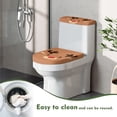 thumbnail image 4 of HELLHERO Little Deer Stylish Gifts 2 Piece Set Bathroom Toilet Cozy Set, Elastic Bottom Elastic Fabric Bathroom Toilet Lid Cover & Elastic Installation, 4 of 5