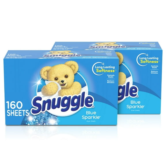 Snuggle Fabric Softener Dryer Sheets, Blue Sparkle, 320 Count