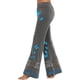 thumbnail image 5 of Pantalones holgados e informales con estampado de mariposas para mujer, de verano, de Europa y Estados Unidos, estilo informal y cómodo, 5 of 5