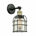thumbnail image 2 of 201F-BAB-G58-CE-Innovations Lighting-Bell Cage - 1 Light Semi-Flush Mount In Industrial Style-13.5 Inches Tall and 5 Inches Wide-Black Antique Brass, 2 of 2