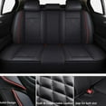 thumbnail image 4 of Car Seat Covers Full Set Fit for Jeep Liberty 2002-2013 Waterproof Leather 5 Seat Covers Automotive Seat Cushion Seat Protectors with Airbag Compatible (Black&Redline), 4 of 8
