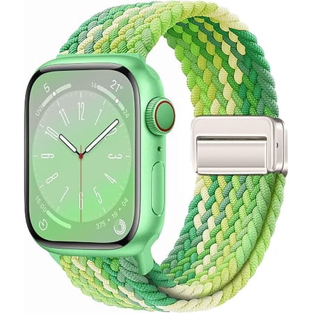 XIHAMA Nylon Sport Loop Watch Band Compatible with Apple Watch Ultra 2/1 49/45/44/42/41/40/38mm, Soft Braided Magnetic Clasp Strap Compatible with iWatch Series 10 9 8 7 6 5 4 3 SE, Men Women