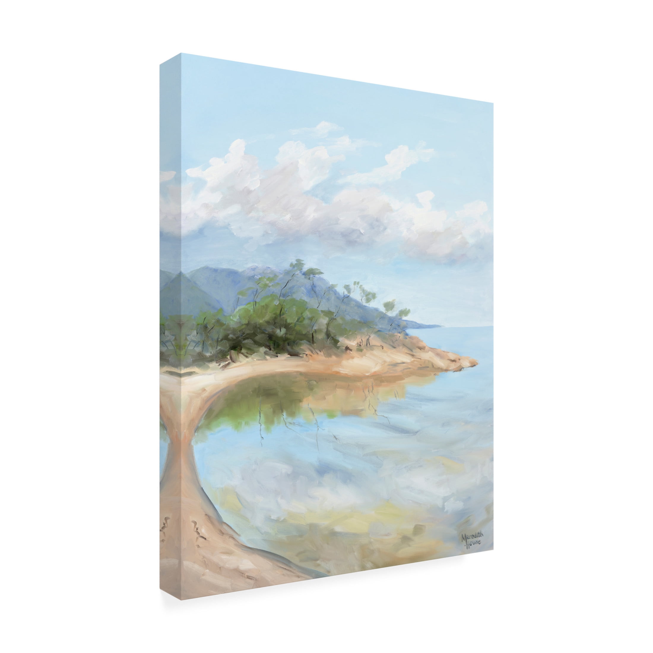 Canvas Wall Art - Meredith Howse 'Honeymoon Bay' Wall Art for Living Room, Bedroom, or Office Décor by Trademark Fine Art - 35 x 47 Inches