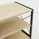 thumbnail image 3 of Estantería ancha metálico de madera MU:4LIFE Estante librero multiuso 140 cm 40 cm 60 cm, 3 of 5