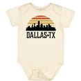 thumbnail image 3 of Inktastic Dallas Texas Skyline Vintage Boys or Girls Baby Bodysuit, 3 of 5