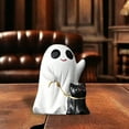 thumbnail image 2 of Halloween Ghost Dog Statue - Cute White Ghost Walking Dog Figurine, Spooky Resin Decor for Tabletop, Shelf & Mantel - Unique Halloween Decorations for Home & Office, 2 of 5
