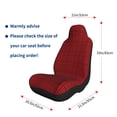 thumbnail image 2 of Goofa Red Black Houndstooth Printed Car Seat Covers, Automotive Seat Covers for Cars Trucks and SUVs, Quick Setup Universal Fit Elastic Seat Covers-2 PCS, 2 of 6