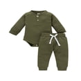 thumbnail image 1 of EIMELI Toddler Baby Boy Girl Fall Clothes Romper Tops Pants Set Outfit, 1 of 6