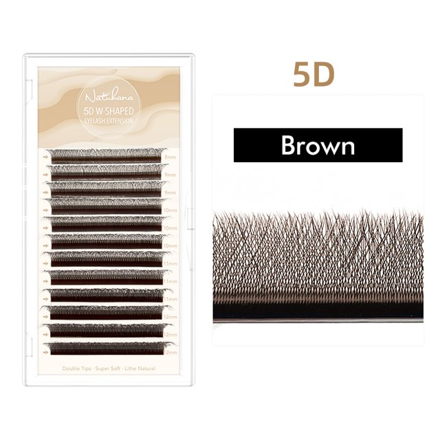 NATUHANA W Lashes Extension L LU(M) Curl Individual Mink YY Lashes 3D W-shaped Volume Fan Eyelash Extension