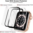 thumbnail image 4 of Compatible with Apple Watch Case 40mm, Apple Watch Screen Protector 40mm, Full Coverage Hard PC Bumper Protective Cover for iWatch SE Series 6/5/4 Wom, 4 of 4
