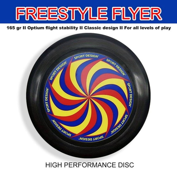 Freestyle Flyer - High Performance Frisbee / Flyer Disc - BLACK