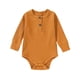 thumbnail image 2 of Ropa cómoda para bebés de color sólido, de manga larga, para gatear, de algodón para niños., 2 of 3
