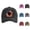 Black, variant on Baseball cap women camo distressed hat – Faded camouflage print hat with curved brim, ponytail opening, stylish and functional for hiking, camping, or errands