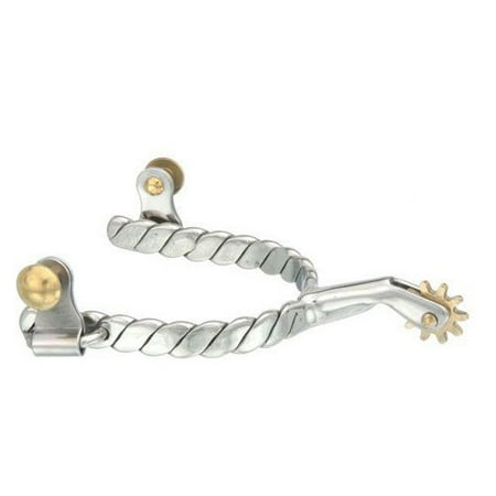 Kelly Silver Star Twisted Rope Spurs