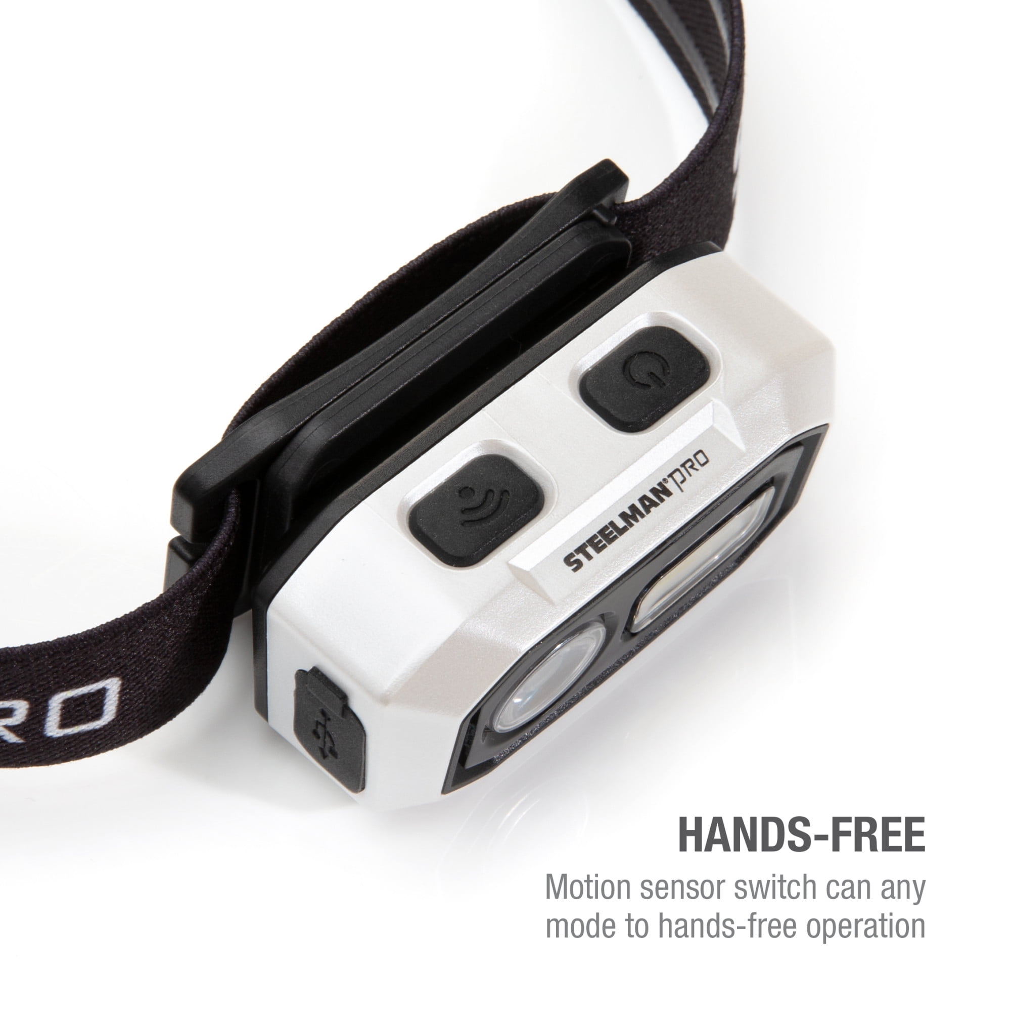 STEELMAN PRO 60739 300 Lumen Motion-activated Rechargeable Headlamp