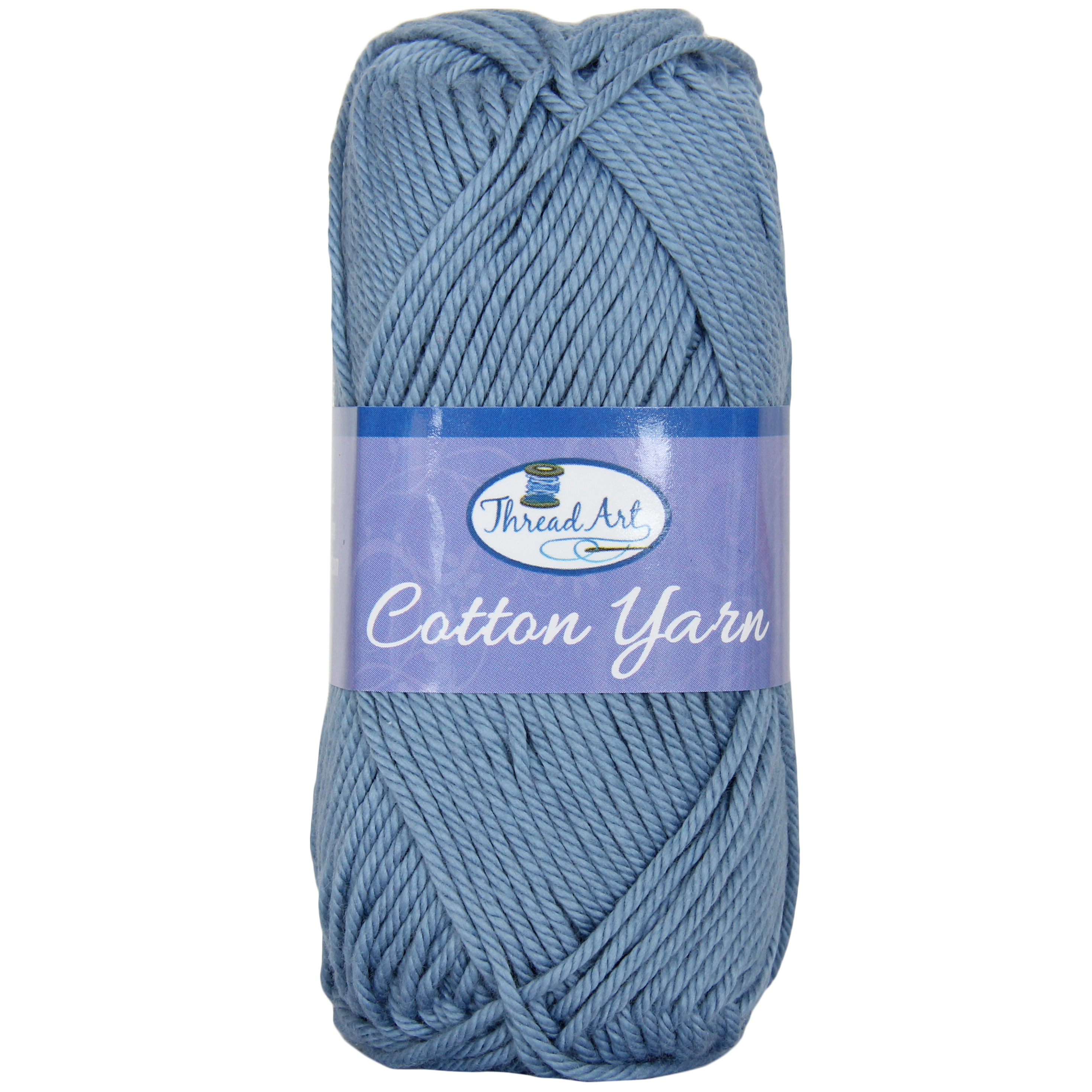 Threadart 100 Pure Cotton Crochet Yarn Denim 50 gram Skeins