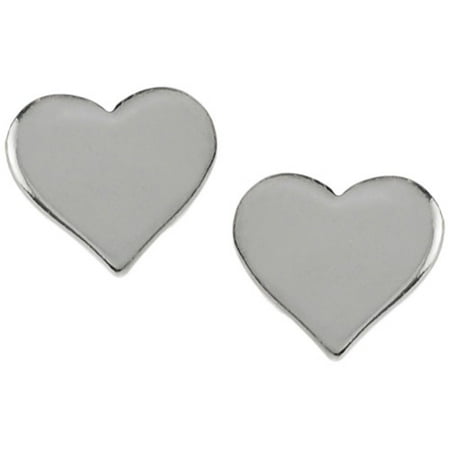 Brinley Co. Sterling Silver Heart Stud Earrings